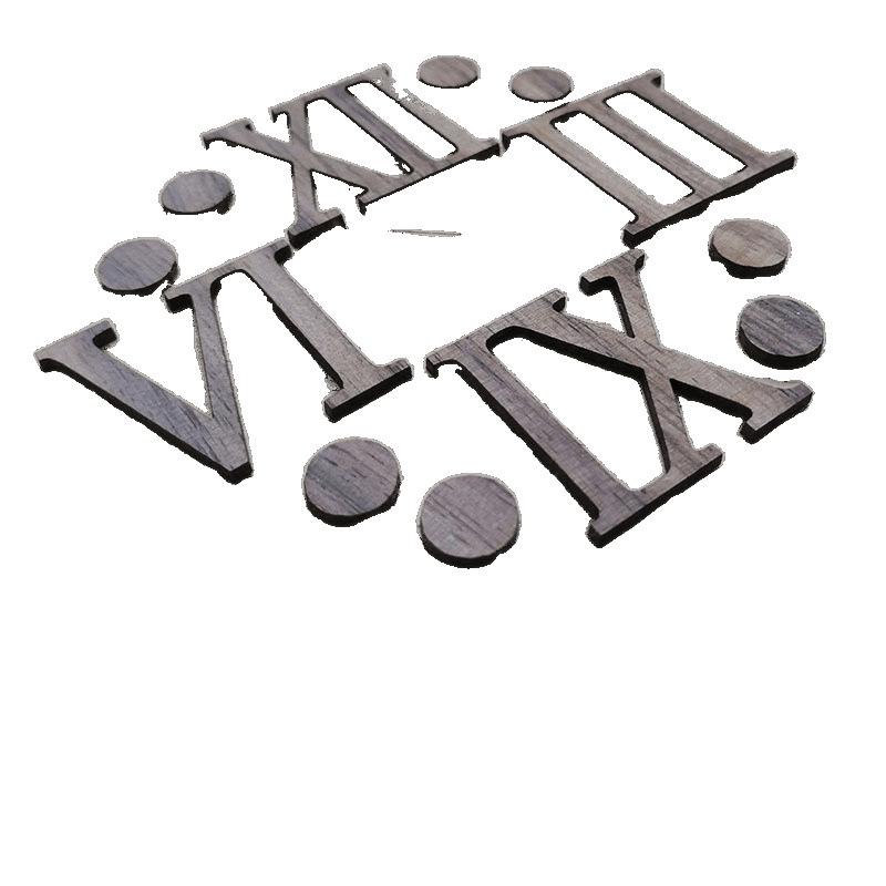 掛け時計 リビングルーム ローマ数字 木製 静音 ムーブメント 時計 ウォールクロック DIY 壁掛け時計 インテリア 雑貨