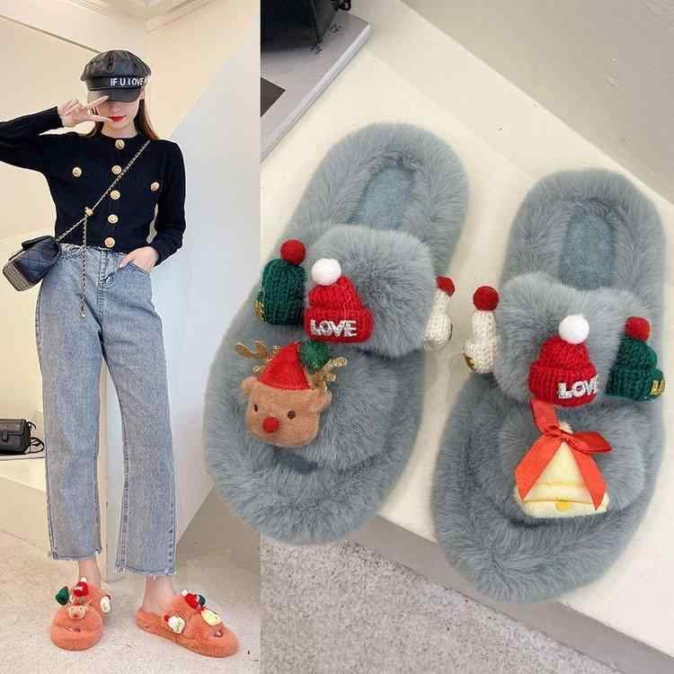 ルームシューズ レディース 秋冬 ファー スリッパ 厚底 あったか もこもこ かわいい 外履き 黄色 黒 青 茶色 白 22.5cm 23cm 23.5cm 24cm 24.5cm 25cm 25.5cm 26cm 普段使い 部屋履き