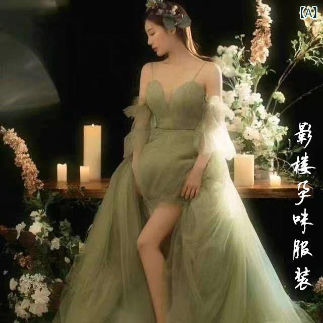マタニティドレス 森御姉さん 御芽出度 映し絵 映画化 お召しもの チュール 衣装 炎節 秋冬