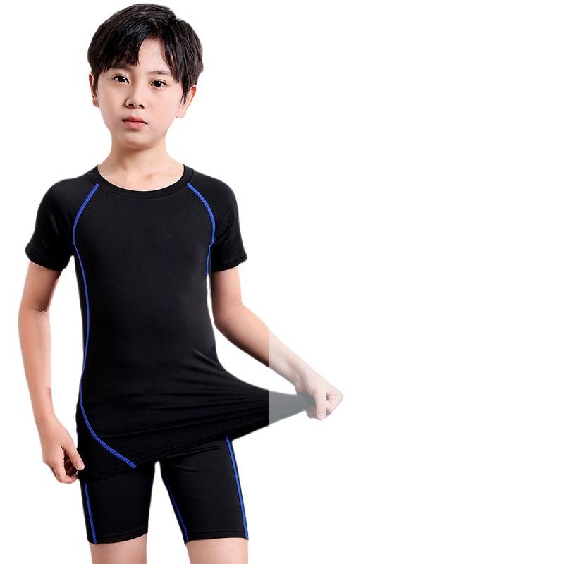 水着 キッズ 男の子 ジュニア セパレート スイムウェア スイミング パンツ 上下セット UVカット 日焼け防止 伸縮性 速乾