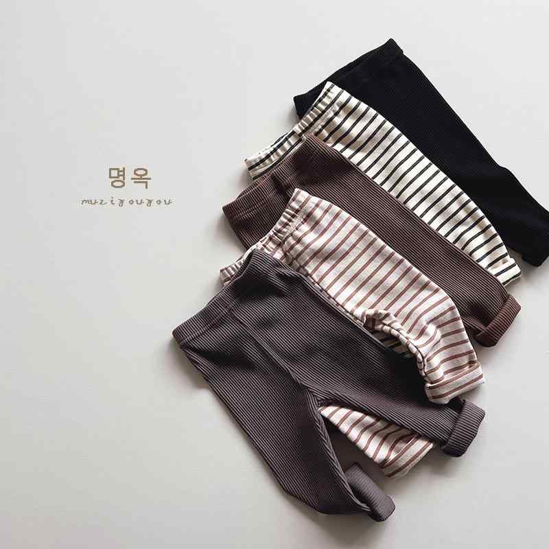 子供用レギンス 男女兼用 春秋 韓国風 小脚パンツ ベビー服 ズボン 伸縮性 ウエストゴム 綿95％ 普段着
