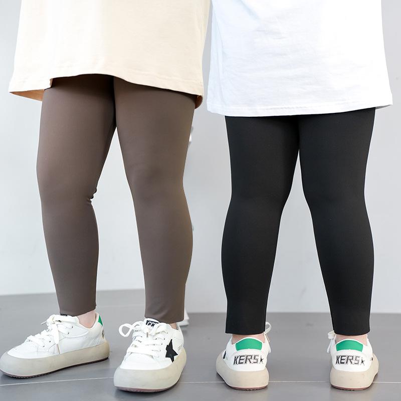 レギンス キッズ 女の子 子供 高伸縮 ヨガパンツ 高学年 ジュニア スキニーパンツ ロングパンツ 女児 ボトムス 普段着 かわいい 黒 ブラック ブラウン系