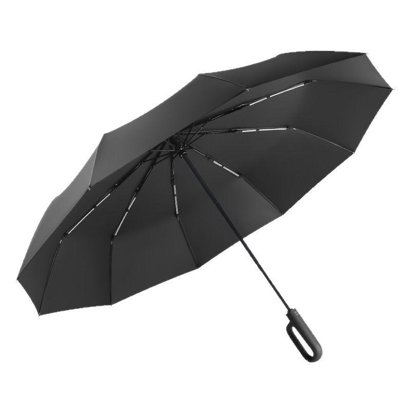 傘 レディース メンズ 全自動開閉式 大判 グラスファイバー 耐風 撥水 UVカット 晴雨兼用 折りたたみ傘 ワンタッチ 車載 反射テープ付き リバース傘