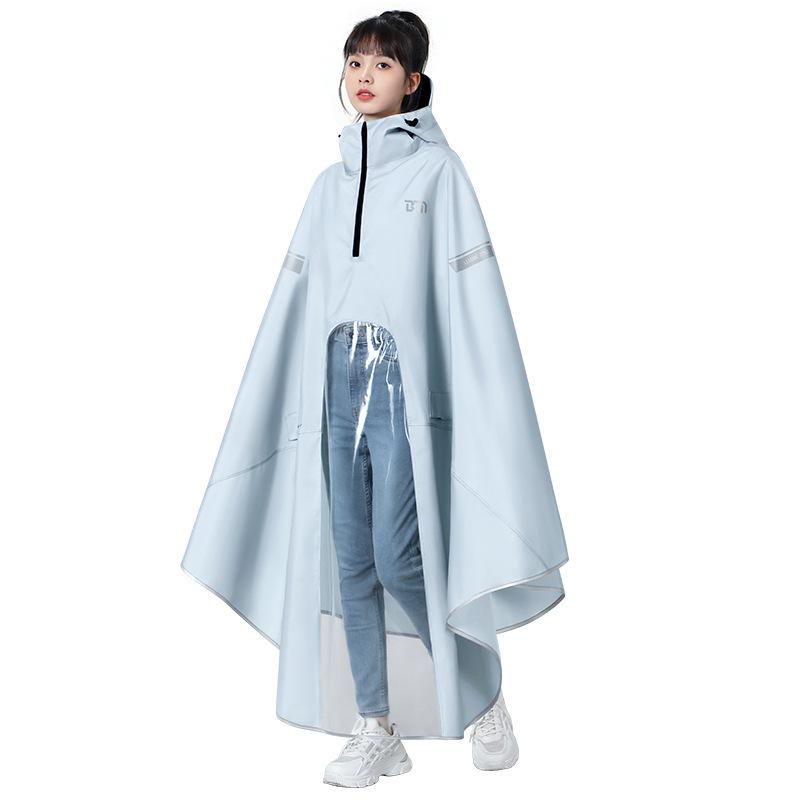 雨具 レディース レインコート バイク用 電気自動車用 厚手 防水 防雨 全身 香草色 月岩灰 雲水ブルー 珊瑚オレンジ ライトパープル 青梨色