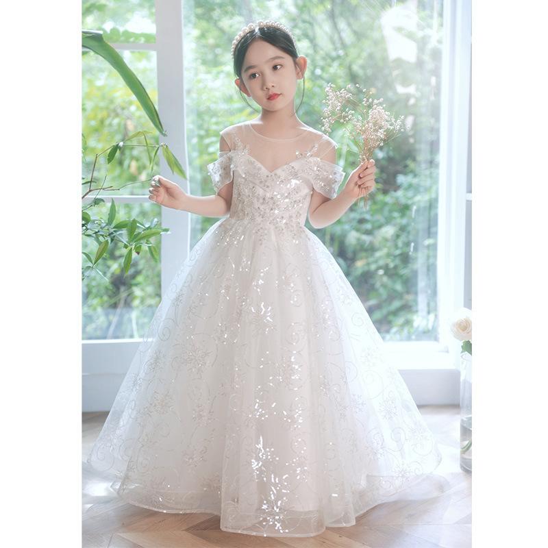 小わっぱ御召しもの 御嬢さん フォーマルドレス 洋琴 告げ知らせる会 御芽出度 お姫様 衣裳 チュール スコート 花柄 刺しゅう かき鳴らす会 寄り合い 秋 冬 愛くるしげ 今めかしい 100 110 120 130 140 150 160