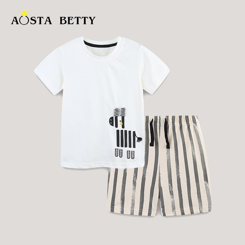 キッズ 男の子 半袖 Tシャツ ショートパンツ 2点セット 子供服 上下セット 綿100％ かわいい カートゥーン プリント柄 おしゃれ 普段着 部屋着