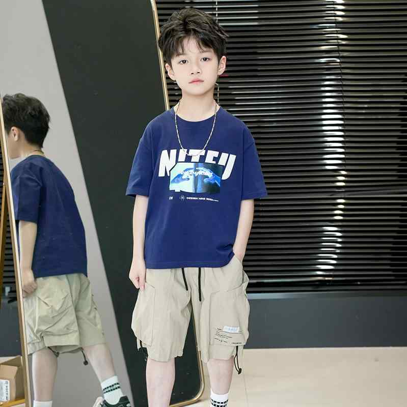 キッズ 半袖 Tシャツ 男の子 子供服 小学生 夏服 綿100% プリント 吸湿速乾 春夏 ボーイズ 普段使い