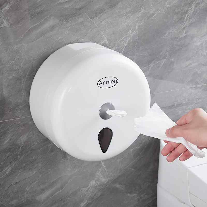 トイレットペーパー ホルダー 壁掛け式 業務用 省スペース 大容量 酸化防止 プラスチック製 ホワイト グレー ブラック