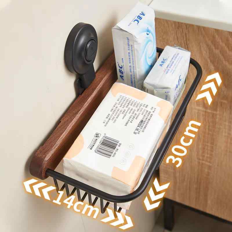 トイレ用品 ペーパーホルダー 胡桃木 防水 トイレットペーパー ティッシュボックス 収納 壁掛け 穴あけ不要 サニタリー