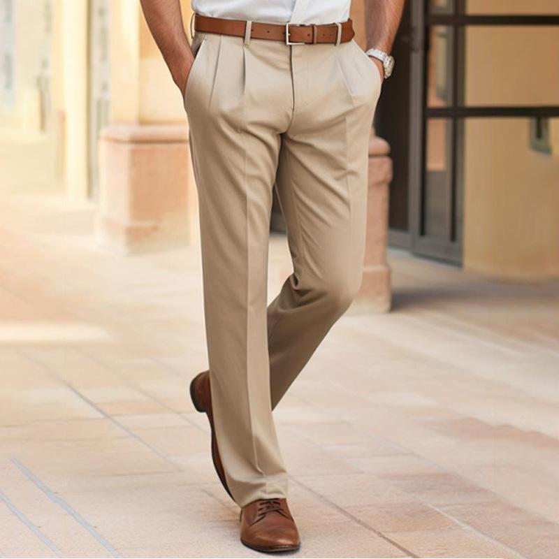 パンツ メンズ 男性用 ビジネス フォーマル スラックス ストレート レギュラー 薄手 ポリエステル シワになりにくい 黒 ブラック 紺 ネイビー 茶 ブラウン グレー カーキ色 29 30 31 32 33 34 36 38 春夏