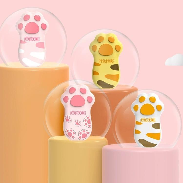 認め印 愛くるしげ 看護師 認印 息差し 名まえ印 猫爪 白うさぎ サクラ色 黄味がかった 縞模様