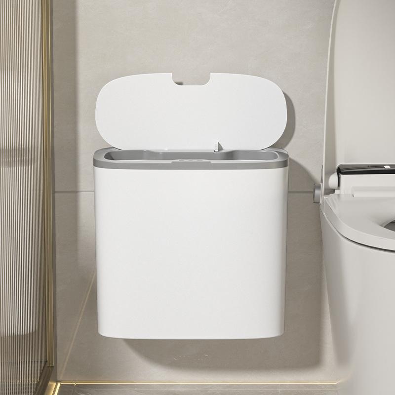 ゴミ箱 家庭用 おしゃれ 大容量 14L スマートゴミ箱 センサー式 角型 電池式 充電式 蓋付き 壁掛け キッチン リビング 寝室 洗面所