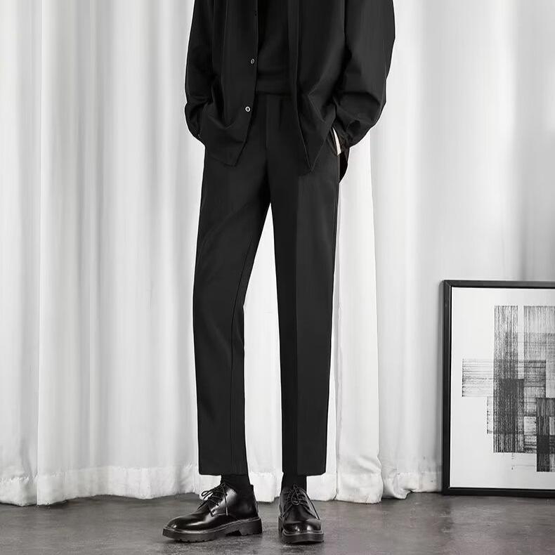 メンズ テーパードパンツ 男性用 スラックス ストレートパンツ ゆったり 竹繊維 無地 ブラック グレー カーキ ホワイト 黒 灰色 カジュアル オフィスカジュアル ビジネス 秋冬