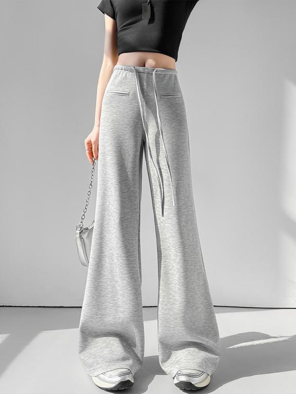パンツ レディース テーパードパンツ 灰色 ゆったり ストレート 薄手 ポリエステル 中腰 通勤 オフィス カジュアル かわいい きれいめ 美脚 春夏