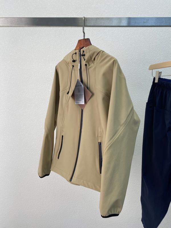 お山パーカー レディース 軽さ 雨合羽 撥水 UVはね除ける 山登り御召しもの カーキ色 上衣 アウター ボンネット付き添い人 上衣 前掛け アウトドア 心地よい