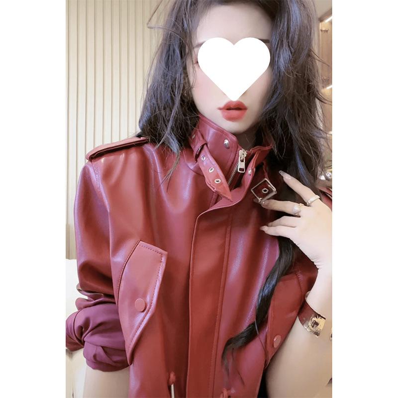 上衣 レディース 秋 アウター ライダースジャケット 小っちゃい 長袖 上衣 色彩設計 3D 立体柄
