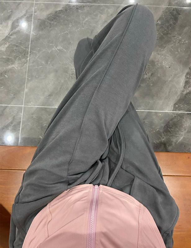 パンツ レディース 灰色 粘・屬?? ワイドレッグパンツ 春夏 薄手 伸縮性 ウエストゴム リラックス ストレートパンツ カジュアル 長ズボン