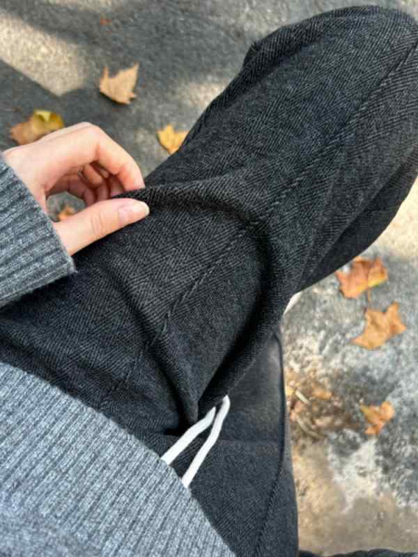 ズボン レディース ストレートパンツ ワイドレッグパンツ 秋冬 高見え ポリエステル 人字紋 厚手 あったか 暖かい 裏起毛 ハイウエスト 美脚 脚長 スタイルアップ カジュアル オートミール色 ダークグレー