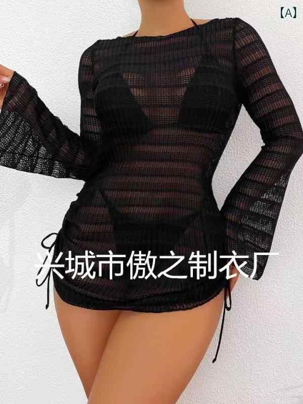 水着 レディース ビキニ 3点セット 無地 ポリエステル セクシー ビーチ 海水浴 プール ブラック ホワイト イエロー レッド グリーン S M L XL