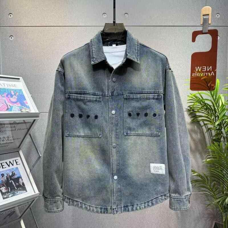 デニムジャケット メンズ 高校生 ジャケット デニムシャツ ブルゾン Gジャン カジュアル 春秋 アウター 普段使い 通学 防風 撥水