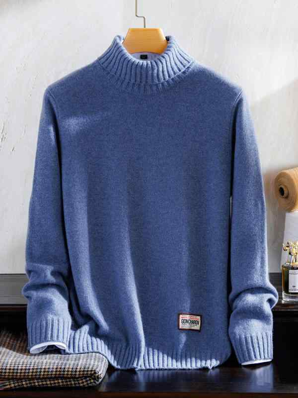 編み物 メンズ 成人男性用 カシミール プルオーバー タートルネック 朦々たる 無地 商行為 フォーマル 生あたたかい 秋冬 青味 駱駝