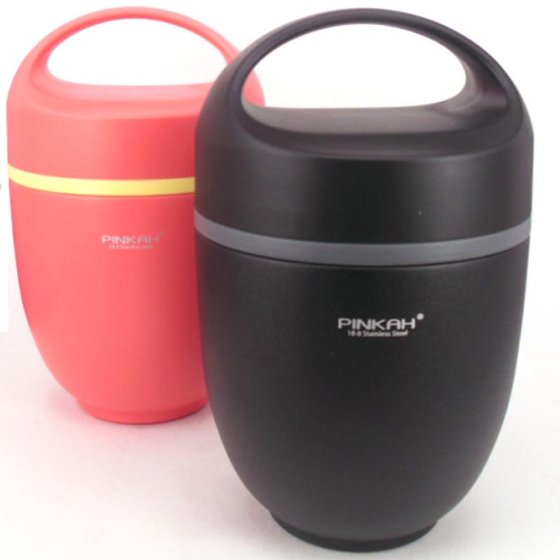 弁当箱 ステンレス製 ポータブル 保温 ランチボックス 通勤 通学 旅行 二段式 820ml ブルー ブラック レッド