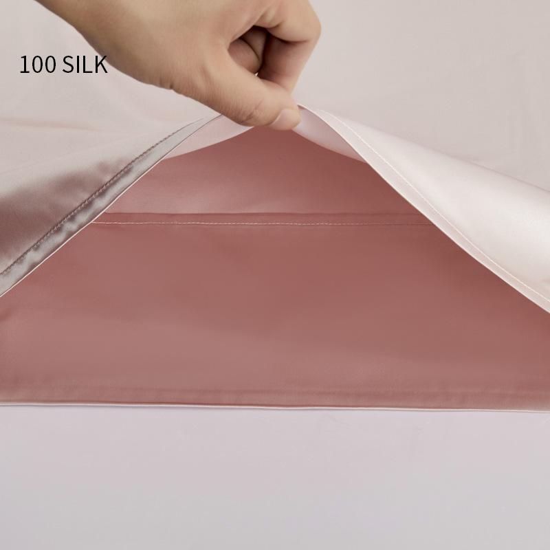 枕取りまかなう 地絹 100% 絹 ピローケース 48×74珊 シングル大きさ 22匁 両面 抗菌 静電気押しとどめる 美髪 保湿 快眠 無地 白いこと 紺色 さくら色系 黒いこと 薄墨色 赤銅色 ブドウ酒赤いこと 三鞭酒ゴールド