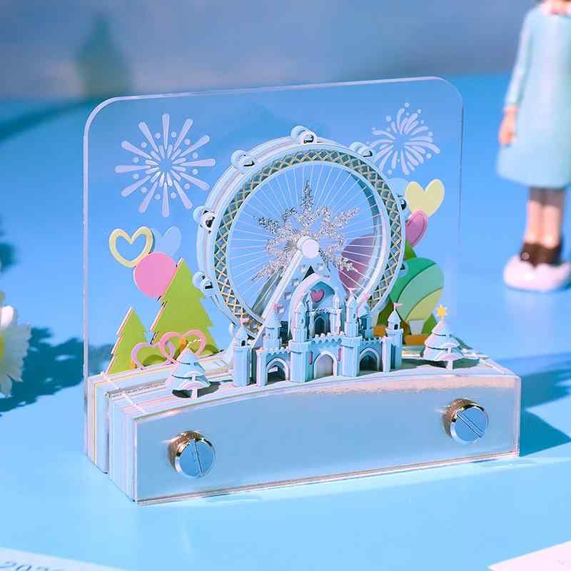 暦 卓上 オブジェ 超高層ビル 画題 3D 立体 おぼえ書き帳 室内装飾 見せびらかす