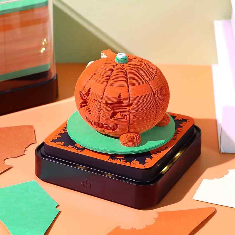 暦 ハロウィン クリスマス 差し上げ物 ノベルティ 調査報告 立体 3D オブジェ 飾りつけ 西洋カボチャ ペンギン