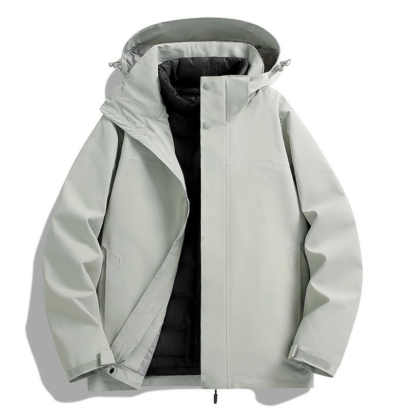 マウンテンパーカー レディース メンズ 防風 防水 取り外し可能 登山ウェア アウトドアウェア 裏ボア 秋冬 黒 紫 黄色 グレー ネイビー M L XL 2XL 3XL 4XL 5XL