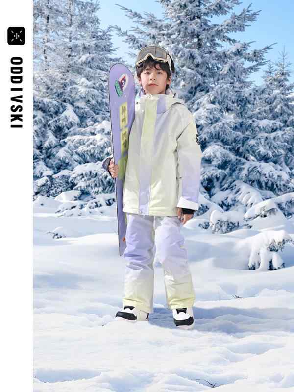 キッズ スキーパンツ 男女兼用 防水 防風 防寒 3L圧着 雪遊び アウトドア ウェア 綿入り 星柄 パーティー柄