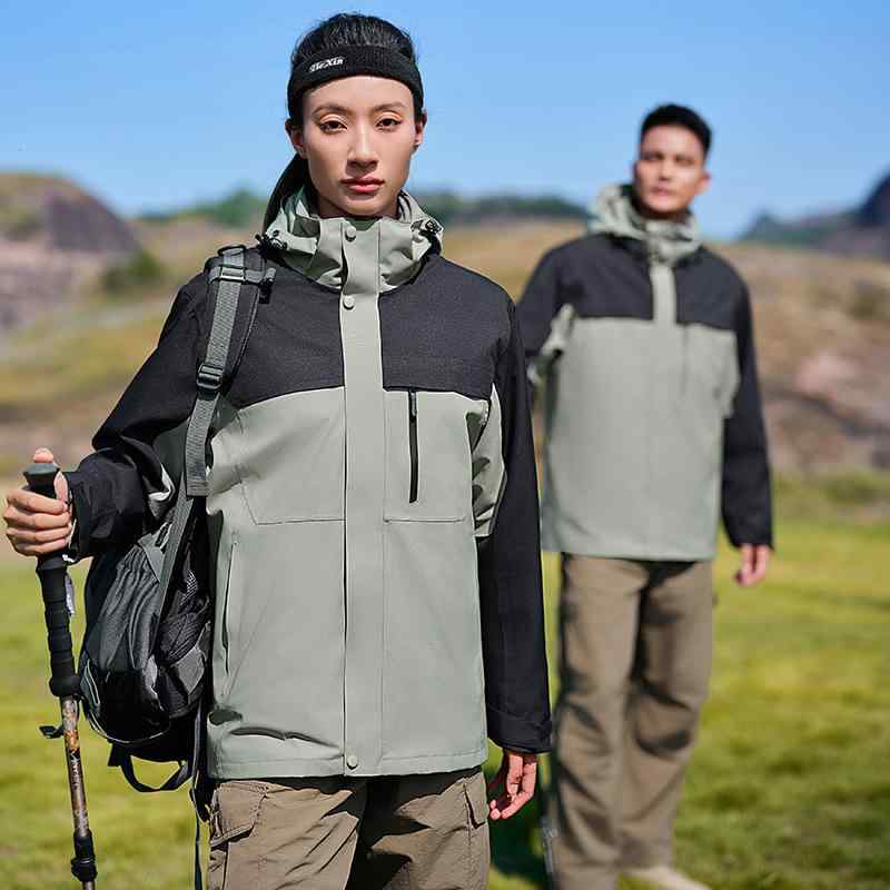 マウンテンパーカー 男女兼用 取り外し可能 ダウンジャケット 秋冬 防水 防風 防寒 登山 スキー ウェア アウトドア ライトグレー ホワイト カーキ レッド グリーン ダークグレー ネイビー ブラック S M L XL 2L 3L 4L 5L|Tanzan