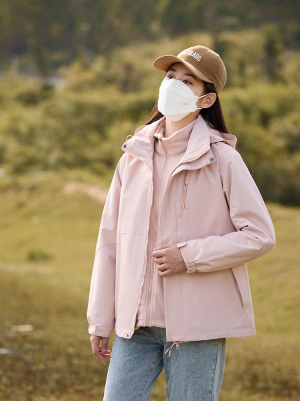 アウトドア ジャケット レディース 秋冬 防風 防水 登山ウェア 上下セット 小柄向け 作業服 釣り スキー 裏起毛 フリース｜Tanzan