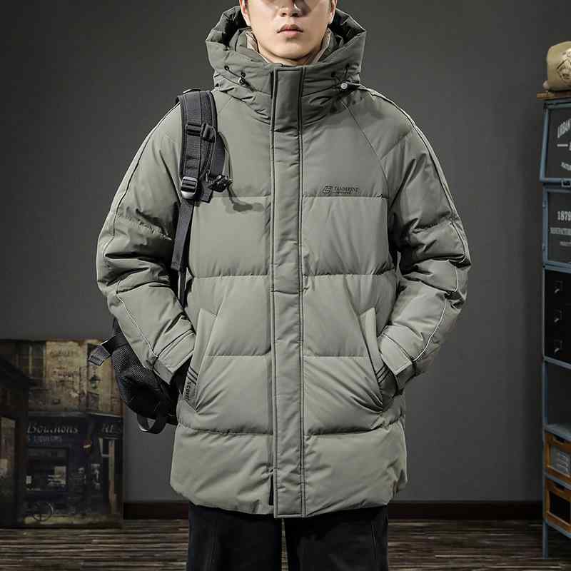 羽?服 メンズ 成人男性用 中綿入り口・入口 上衣 ボンネット付き添い人 撥水 防寒 軽さ 生あたたかい アウター トップス 心地好い アウトドア 秋冬 薄墨色緑であること カーキ 黒いこと