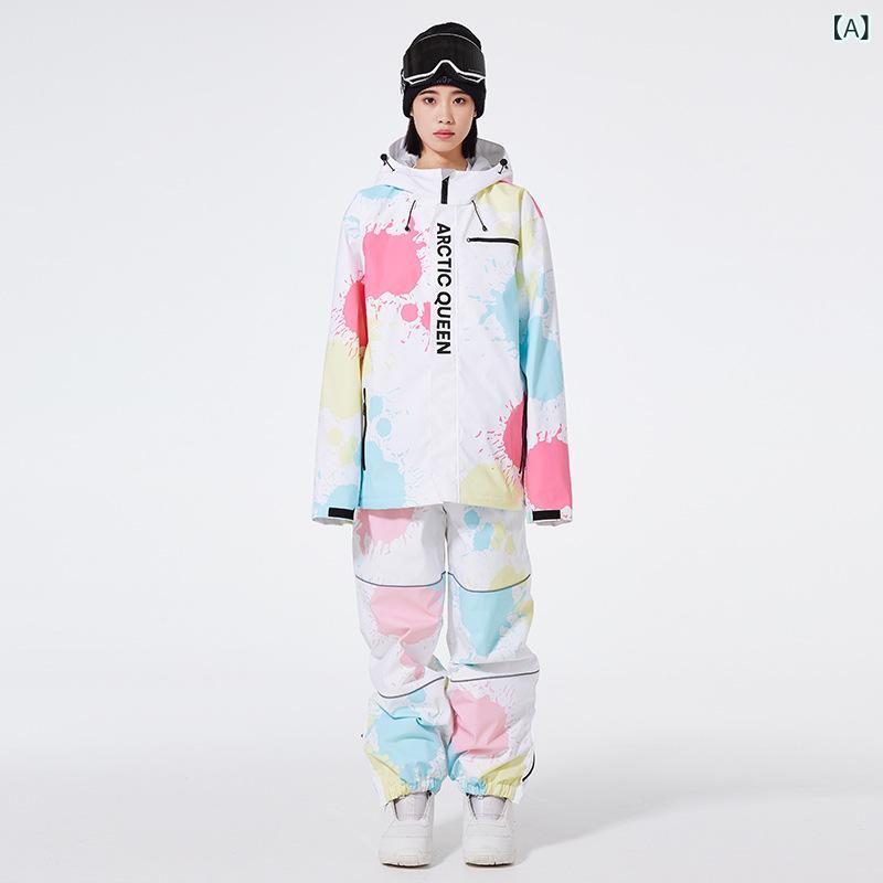スキーの板御召しもの レディース メンズ スキーの板ズボン下 雨合羽 防寒 撥水工業 ゆったり大きさ アウトドア スノーボード 白彩 黒彩 灰彩