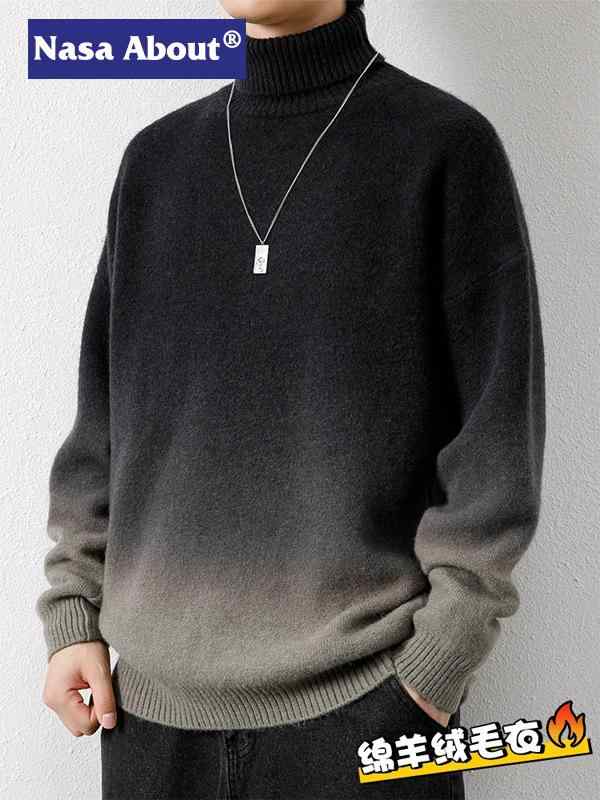 ニット メンズ 秋冬 高齢 セーター 長袖 プルオーバー 暖かい ゆったり 高齢者 シニア ファッション トップス カットソー