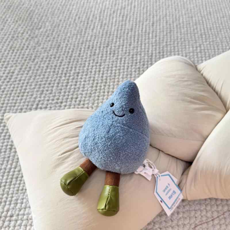 ぬいぐるみ フルーツ人形 孔雀ブルー 13cm PP綿 超柔短毛? かわいい おもちゃ ?件 ストレス解消