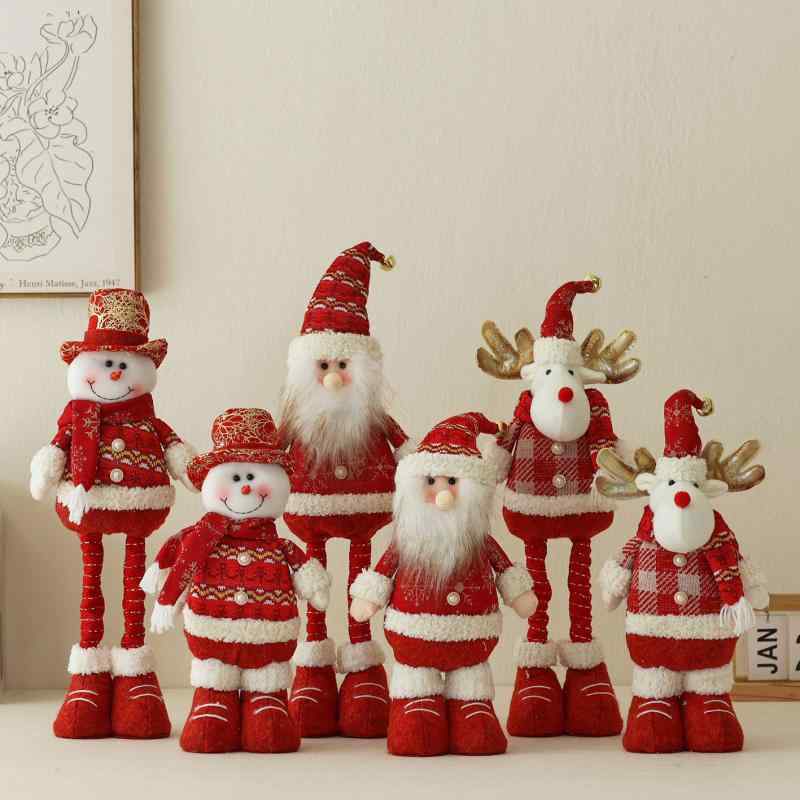 クリスマス 飾り 置物 クリスマスツリー デコレーション サンタクロース 雪だるま トナカイ 人形