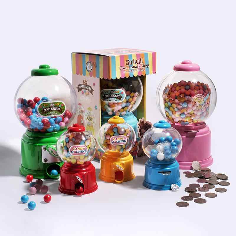 貯金箱 子供用 キャンディディスペンサー 玩具 おもちゃ 卓上 かわいい ABS製 ギフト プレゼント ピンク系 グリーン ブルー レッド イエロー