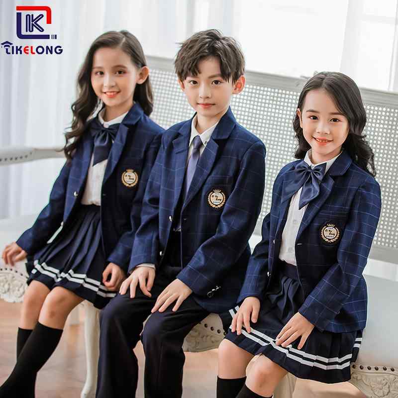 キッズ フォーマル 背広 セットアップ 初等学校 幼稚園 ユニフォーム 小わっぱ お坊っちゃん 御嬢さん 上衣 ティーシャツ ズボン下 スコート 蝶タイ 読み合わせる柄 イングランド風 100 110 120 130 140 150 160 165 170 175 180