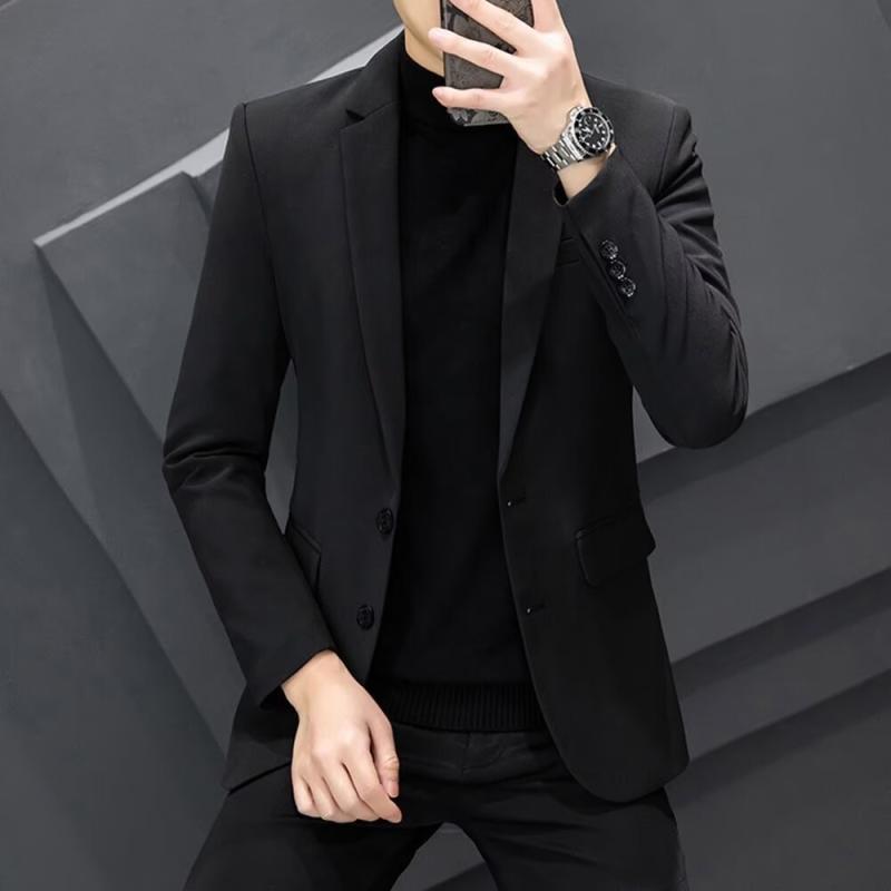 ジャケット メンズ 男性用 テーラードジャケット ライトアウター カジュアル 春秋 ブラック 無地 リネン 麻 普段使い