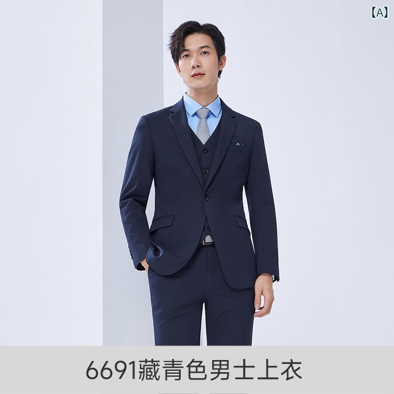 スーツ メンズ レディース ビジネス フォーマル 紳士服 婦人服 藏青色 紺色 ストレッチ素材 上下セット ジャケット パンツ スカート 大きいサイズ 5XL 6XL