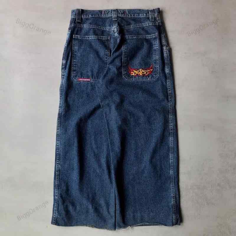デニム メンズ 男性用 ゆったり ストレート ジーンズ ジーパン ズボン パンツ ボトムス ?? カジュアル ストリート 原宿 復古 デザイン ウォッシュ加工 ブラック 黒 ブルー 青 S M L XL 2XL 3XL