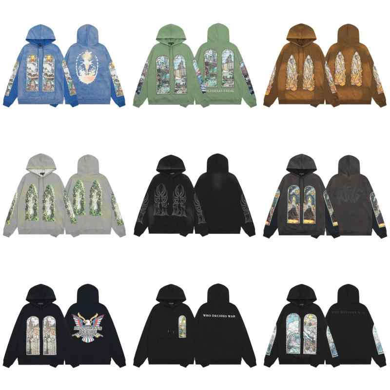 パーカー メンズ レディース ストリート ウォッシュ加工 コットン ゆったり 春秋 長袖 立体ポケット ブルー クリーム ブラック グレー ブラウン インディゴ グリーン ネイビー S M L XL