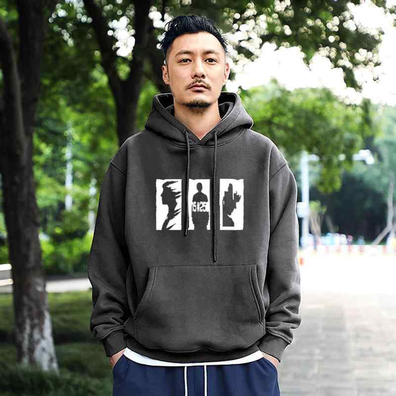 メンズ パーカー 長袖 裏起毛 幾何学模様 プリント プルオーバー ゆったり トレーナー 男性用 トップス 秋冬 ポリエステル