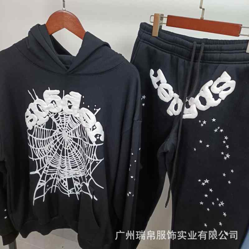 パーカー メンズ 秋冬 スパイダー プリント 裏起毛 フーディー スウェット セットアップ 男性用 普段使い ルームウェア ブラック グレー