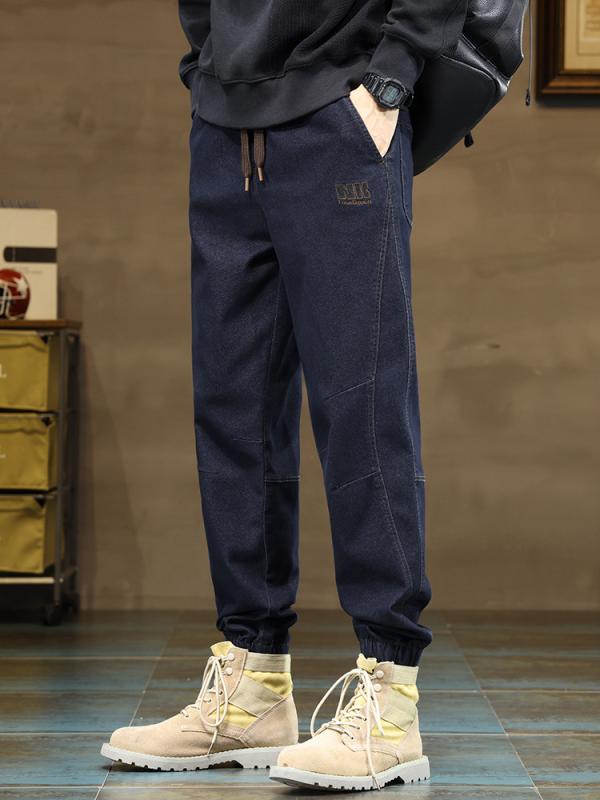 カーゴパンツ 男性用 秋冬 裏起毛 テーパードパンツ 裾絞り ロングパンツ ゆったり 普段使い 作業着 ミリタリーパンツ ブルー キャメル ブラック 綿