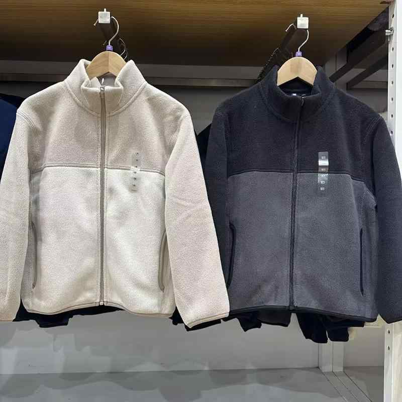 子供服 ジャケット 男女兼用 秋冬 裏起毛 アウター 親子 ペア 普段使い アウトドア 防寒 長袖 ジップアップ 立ち襟 黒 ベージュ系 110 120 130 140 150 160