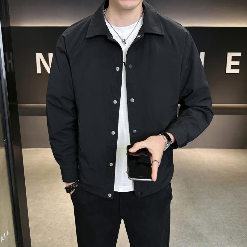 上衣 成人男性用 秋物 長袖プルオーバー ?色 ?? 襟付き添い人 商行為 心地よい アウター 耐摩耗性 普段使い