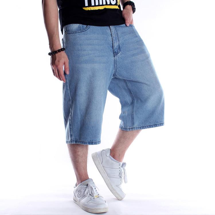 ジーンズ メンズ ハーフパンツ 男性用 デニムパンツ 7分丈 ゆったり ワイド 短パン ショーツ カジュアル ストリート 薄手 夏 ズボン ジーパン 伸縮性